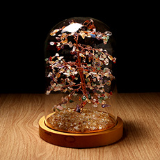 水晶树摆件★七彩树黄水晶工艺品摆件