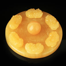 天然黄玉貔貅七星阵摆件★貔貅聚财阵家居工艺品摆设