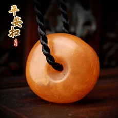 天然琥珀蜜蜡吊坠★老蜜蜡原石平安扣挂坠