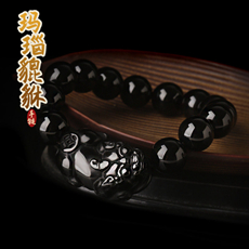 天然黑玛瑙貔貅手链★皮休手链饰品[多款]