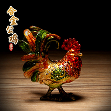 合金镶水钻公鸡★家居必备