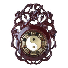 斩桃花八卦镜★桃木八卦镜家居摆件