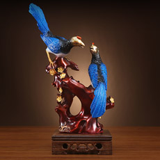 精铜喜上眉梢摆件★双喜临门彩铜喜鹊摆件★喜事临门家居摆件