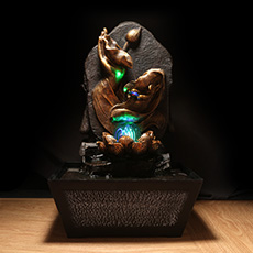 佛手招财转运禅意流水摆件★招财有道掌财有方水晶球★吉祥礼品