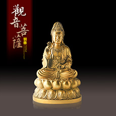 铜器杨柳观音菩萨摆件★观世音菩萨家居工艺品摆设