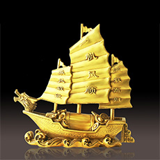 精品铜器摆件★一帆风顺家居工艺品摆设