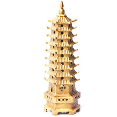 铜质九层文昌塔摆件★文笔塔家居摆设