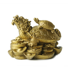 铜质元宝龙龟摆件★小号旺宅元宝龙龟家居工艺品摆设